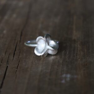 Fingerprint Pods Triplet Ring large